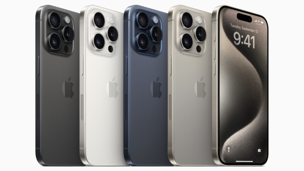 iPhone 15 Pro Max terbaik untuk vlogger pemula tahun 2025 dengan kamera profesional dan fitur perekaman stabil.
