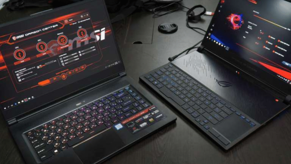 Perbandingan laptop gaming Asus ROG Strix dan MSI Stealth dari segi spesifikasi, performa game, sistem pendingin, dan efisiensi daya terbaru.