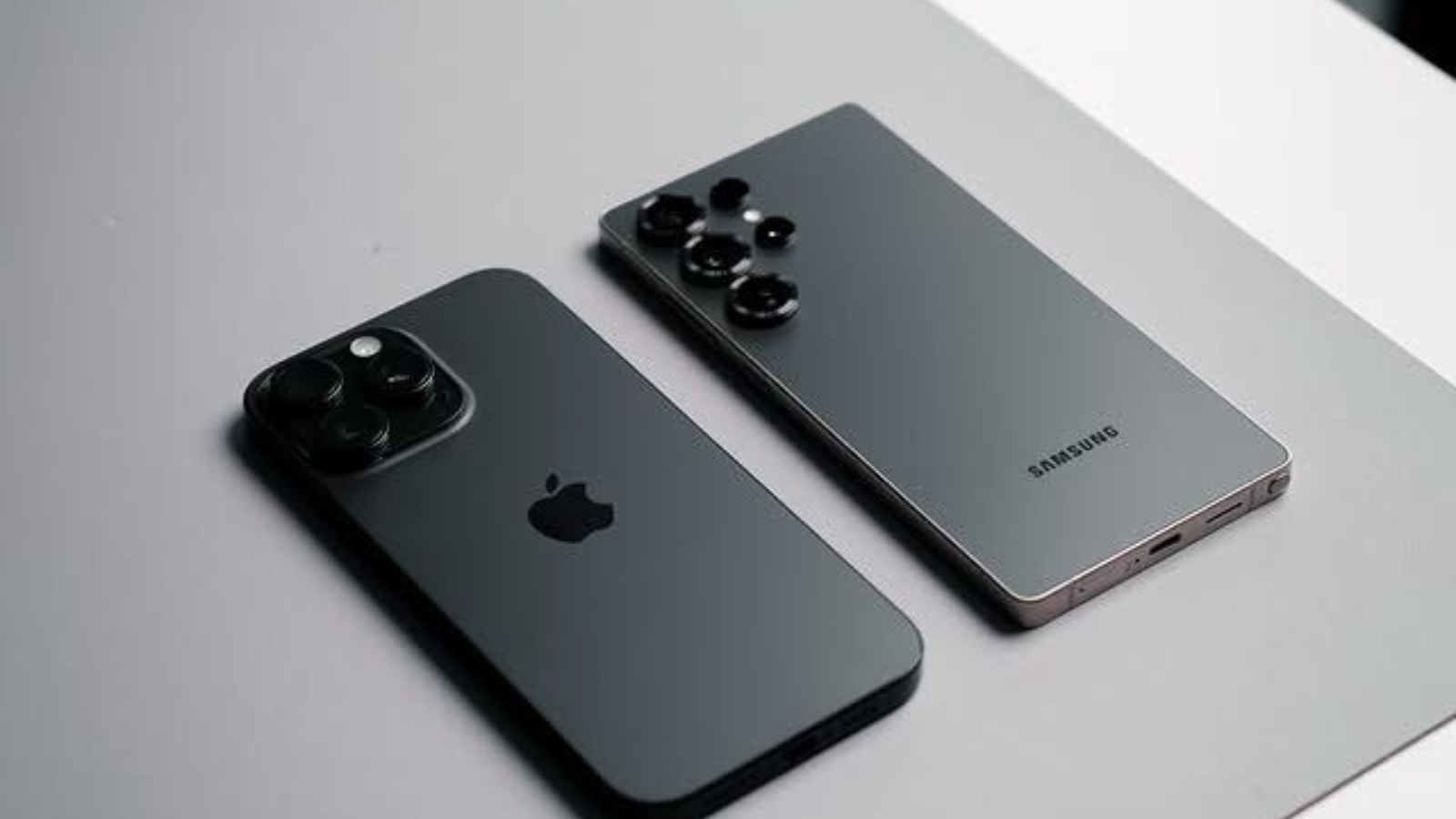 Perbandingan iPhone 15 Pro dan Samsung Galaxy S24 dari segi desain, performa, kamera, dan harga tahun 2025.