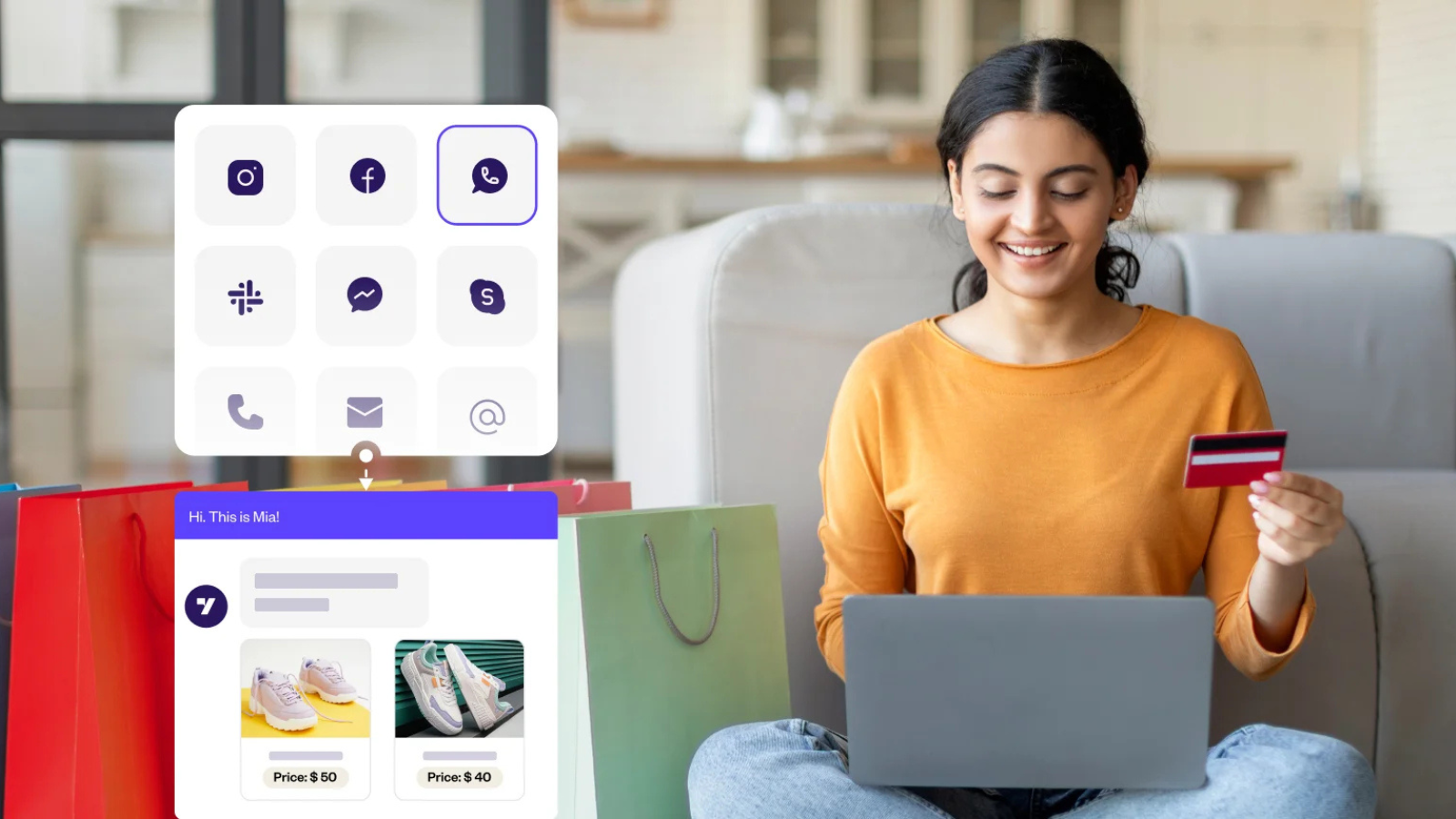 Ilustrasi peningkatan pesanan dari 5 order menjadi 300 order per hari setelah menggunakan Ginee Omnichannel untuk manajemen toko online dan sinkronisasi marketplace.