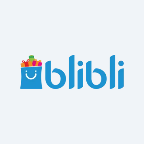 Logo Blibli biru terbaru sebagai platform e-commerce Indonesia untuk belanja online asli, lengkap, dan terpercaya.