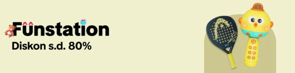 Promo Funstation Tokopedia dengan diskon hingga 80 persen untuk mainan, action figure, dan koleksi resmi