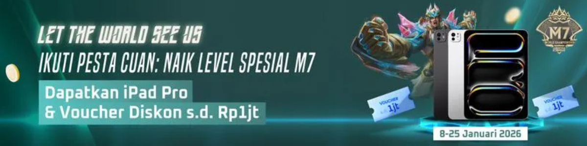 Promo Let The World See Us M7 Tokopedia dengan hadiah iPad Pro dan voucher belanja hingga 1 juta rupiah