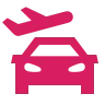 Icon antar jemput ke bandara dengan promo diskon 10 persen untuk layanan transportasi bandara lebih hemat