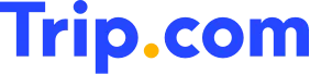 Logo Trip.com sebagai platform booking hotel, tiket pesawat, dan perjalanan internasional dengan promo harga terbaik.