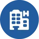 Icon hotel untuk promo diskon 10 persen pemesanan hotel pertama pengguna baru