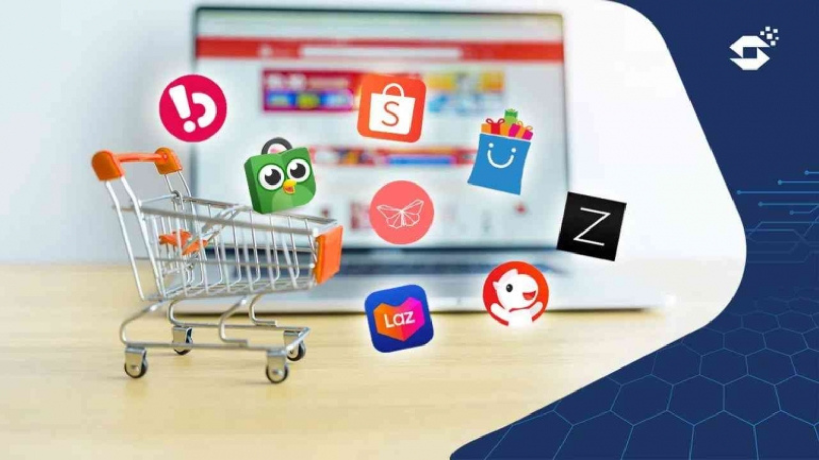 Ilustrasi perbandingan program loyalitas marketplace di Indonesia dengan poin reward, cashback, dan keuntungan member